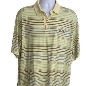 (6-162) Greg Norman for Tasso Ella Men's Play Dry Polo Shirt